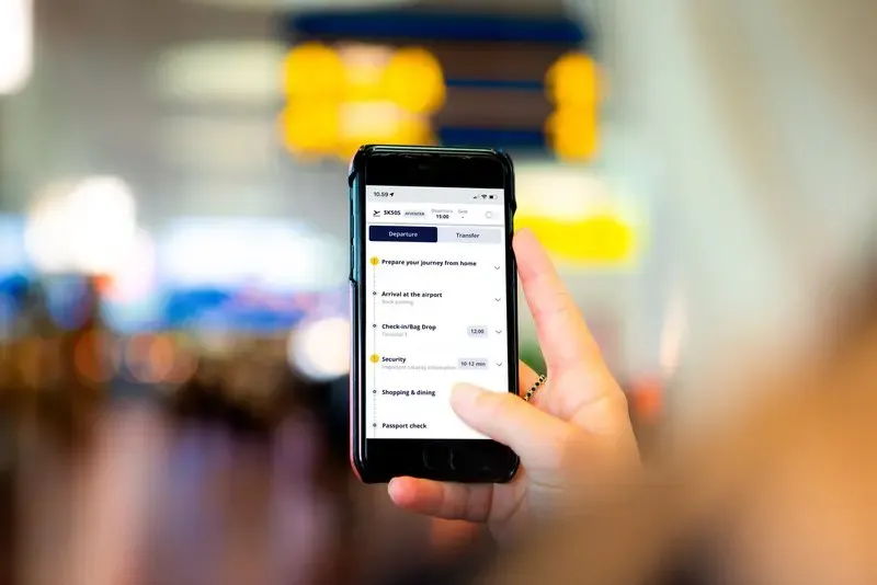 Billede af cph app på telefon